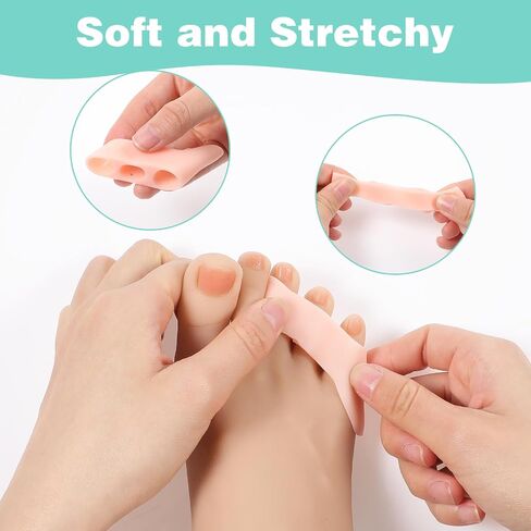 8pcs gel pinky toe freftorators toe gel pinky مصحح مرقا لها حماة رياضية صحة الراحة للنساء العناية بالأقدام من الرجال الذين يمنعون الضغط على الدعم الثابت in Saudi Arabia
