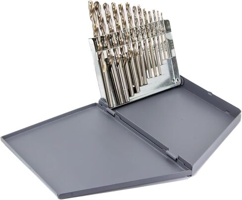 Drill America 115 Piece High Speed Steel Drill Bit Set with Bright Finish (1/16"-1/2", A-Z, #1-#60), D/AP Series in Saudi Arabia