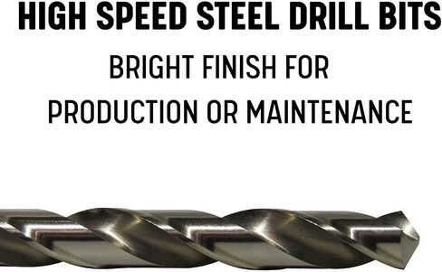 Drill America 115 Piece High Speed Steel Drill Bit Set with Bright Finish (1/16"-1/2", A-Z, #1-#60), D/AP Series in Saudi Arabia