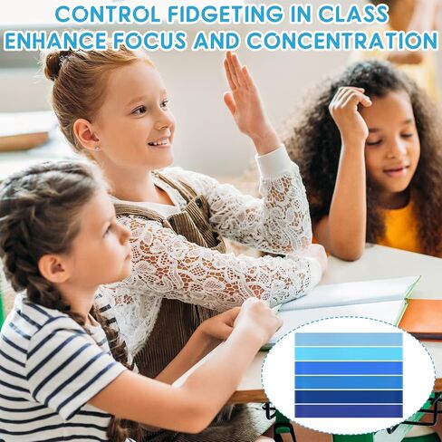 24 Pcs Chair Bands for Kids with Fidgety Feet Fidget Bands for Classroom Chairs Colorful ADHD Tools Rubber Band Non Slip Stretchy Resistance Chair Leg Strap for Kids Chairs Students ADHD Sensory in Saudi Arabia