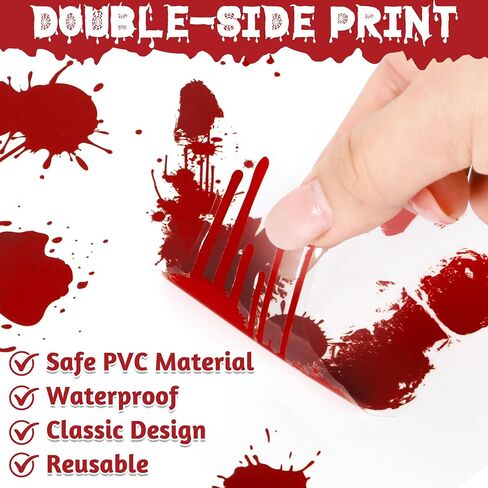 9 Sheets Halloween Decorations Window Clings, Scary Pumpkin Ghost Bats Spiders Stickers Decals, Double Sided Printed Halloween Decals Decor for Home Office Door Glasses Party Favors Supplies in Saudi Arabia