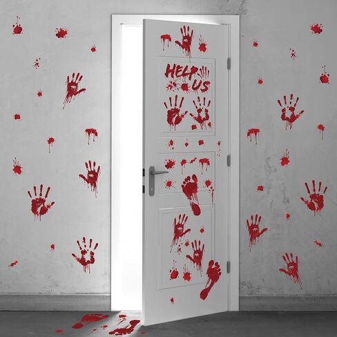 9 Sheets Halloween Decorations Window Clings, Scary Pumpkin Ghost Bats Spiders Stickers Decals, Double Sided Printed Halloween Decals Decor for Home Office Door Glasses Party Favors Supplies in Saudi Arabia