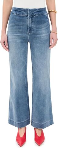 Alice + Olivia Quinn's High Rise Bootcut Jeans in Saudi Arabia