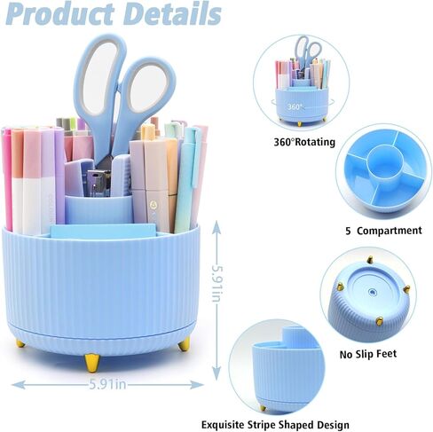 ملحقات مكتب الأرجواني ، مجموعة حامل القلم الدوارة Upiho ، لوازم مكتبية أرجوانية مع دباسة الأرجواني ومجموعة موزع الأشرطة ، هدايا لكاتب المكاتب ، الطالب in Kuwait