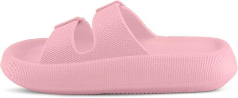 Flexus Women's Bubbles Waterproof Slide Sandals with Adjustable Buckle Straps - Cushioned Footbed, Lightweight EVA Sole, Padded Insole, Slip-On Comfort in Kuwait