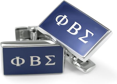 PHI BETA Sigma الأخوة أزرار أكمام مع الحروف اليونانية والمينا الأزرق الملكي in Kuwait