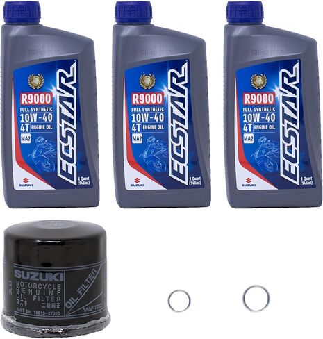 Edwards Full Synthetic Oil Change Kit with 3 Quarts of Suzuki R9000 Ecstar Oil and 16510-07J00 Oil Filter in Saudi Arabia
