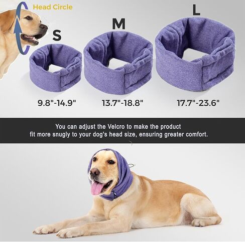 Dog Calming Hoodie Adjustable Dog Ear Muffs for Noise Protection Dogs Anxiety Relief and Calming Firework,Grooming and Force Drying Head Cover for Dog in Saudi Arabia