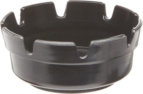 قطر Crestware MEL263B 4 أونصة من 1-3/4 أونصة قطر الميلامين الأسود 8 صينية الرماد (حالة 12) in Kuwait