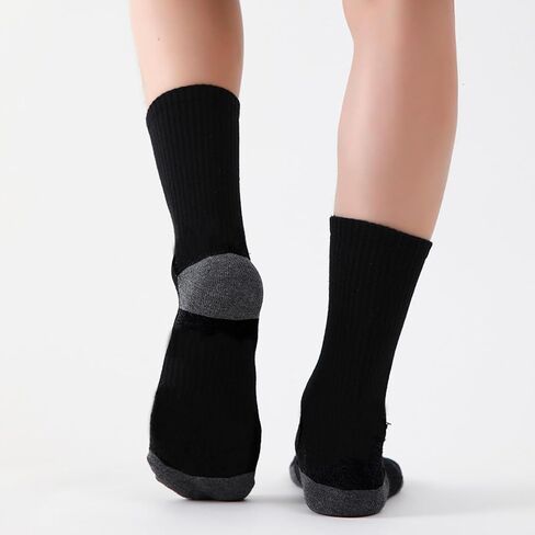 8 Pairs Crew Athletic Socks for Men Moisture Wicking Cushion Crew Socks for Sport Running Traveling in Kuwait