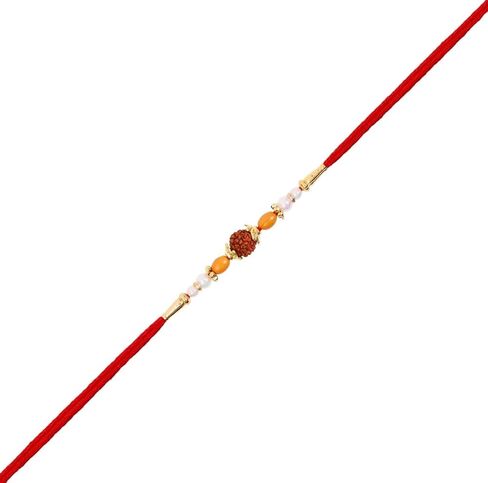 Rakhi/Rakhi من أجل الأخ/Rudraksha Rakhi/إرسال Rakhi إلى الولايات المتحدة الأمريكية/Rakhi لأخ مع مجموعة الهدايا/Rakhi سوار/Rakhi للأخ و Bhabhi/Rakhi مجموعة in Kuwait