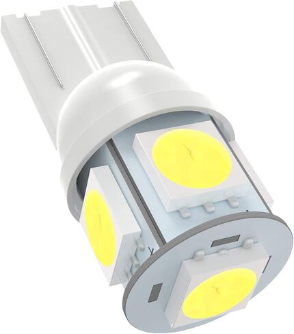 CCIYU 194 LED LED T10 168 5050SMD BULB Super Bright: 6000K White Wedge 2825 Presection Bulb for Interior Dome Map Light Light Light Light Ewive Light ، 20 popack in Kuwait