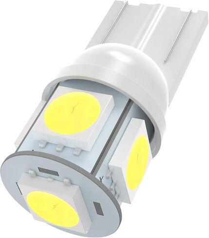 CCIYU 194 LED LED T10 168 5050SMD BULB Super Bright: 6000K White Wedge 2825 Presection Bulb for Interior Dome Map Light Light Light Light Ewive Light ، 20 popack in Kuwait