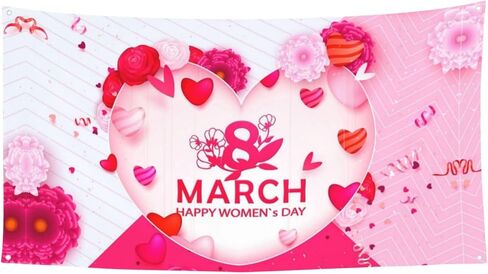 International Women'S Day 2025 Embrace Equity Banner Backdrop 35x70 Inch Background Banner Flags Welcome Decoration For Wedding Party Yard in Kuwait