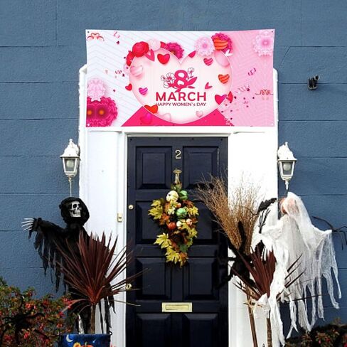 International Women'S Day 2025 Embrace Equity Banner Backdrop 35x70 Inch Background Banner Flags Welcome Decoration For Wedding Party Yard in Kuwait
