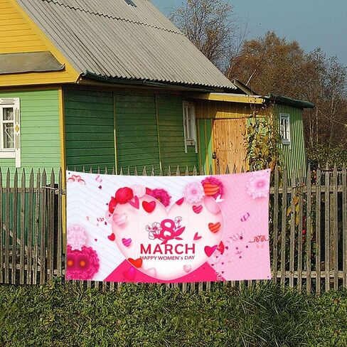 International Women'S Day 2025 Embrace Equity Banner Backdrop 35x70 Inch Background Banner Flags Welcome Decoration For Wedding Party Yard in Kuwait