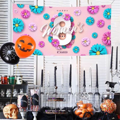International Women'S Day 2025 Embrace Equity Banner Backdrop 35x70 Inch Background Banner Flags Welcome Decoration For Wedding Party Yard in Kuwait