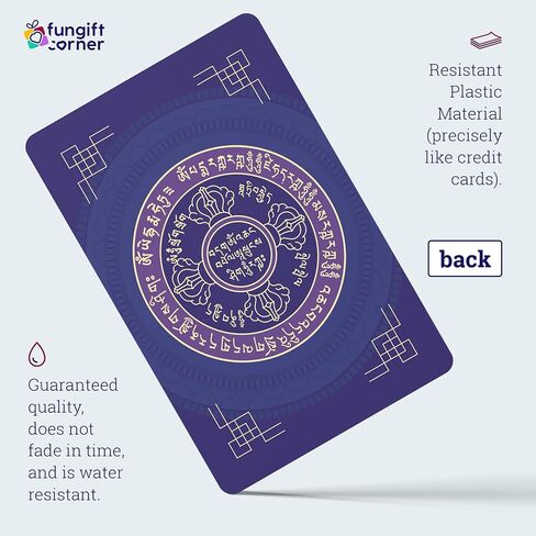 Life Force Amulet with 7 Chakra Feng Shui Card, Symbol of Safety and Health, Feng Shui Gift, Pocket-Sized Talisman Card, New Chinese Year Gifts, Made in USA (2 Pack) in Kuwait