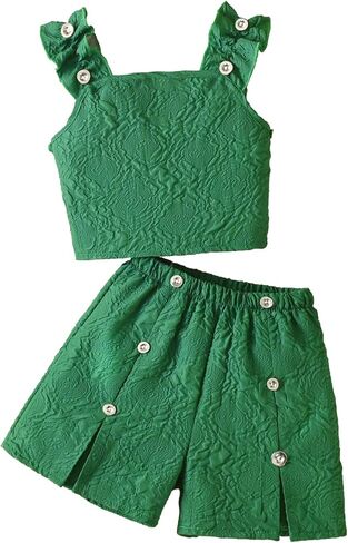 Girls Cute Summer Outfits Girls Clothes Size 5-14t Outfit Set in Saudi Arabia