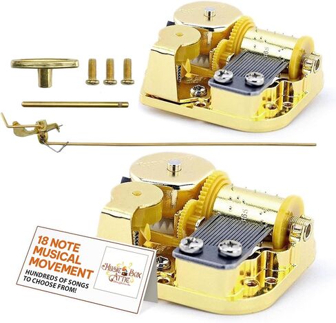 18-Note Mechanical Movement Music Box Gift Music Box Mechanism Musicbox Machine for Collectors and Keepsake Gifts - 2" L x 1.75" W x .75" H (Too Ra Loo Ra (Irish Lullaby)) in Saudi Arabia