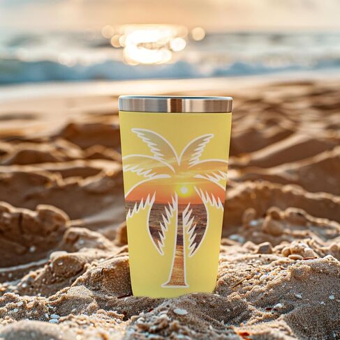 Palm Tree Stickers (3 Pack) - Waterproof, UV Resistant, Strong Adhesive Beach Stickers - Both Indoor Outdoor Use for Car, Truck, Laptop, Water Bottle, Tumbler, Notebook in Saudi Arabia