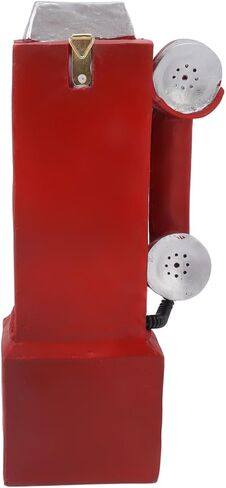 Decorative Phone Model Fashionable Classic Vintage Exquisite Telephone Model Decoration for Bar Red Professional Accessories for Use (Red) in Saudi Arabia