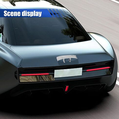3pcs Car Mini Spoiler Wing ، 6.7 بوصة من الألياف الكربونية الملمس الأليفة ذيل الخلفية بدون ثقب ، وملحقات الديكور الخارجي للسيارة الباردة للرجال (أسود) in Saudi Arabia