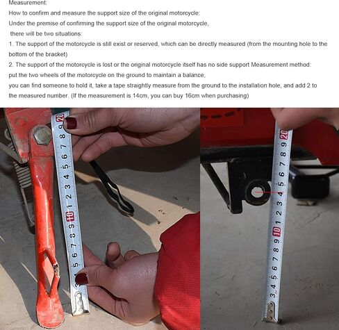 Motorcycle Kickstand,Motorcycle Foot Side Stand Stainless Steel Nonslip Parking Foot Support Triangular Stable Structure(20CM) in Saudi Arabia