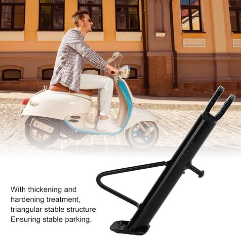 Motorcycle Kickstand,Motorcycle Foot Side Stand Stainless Steel Nonslip Parking Foot Support Triangular Stable Structure(20CM) in Saudi Arabia