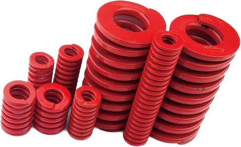 Mdingbao-Extension Springs Red Heated Bed Springs Outer Diameter 10mm, Inner Diameter 5mm, Length 20-100mm Compression Spring, 4PCS, Good Stretching Ability(65mm) in Saudi Arabia
