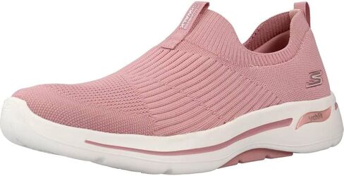 حذاء رياضي نسائي من Skechers Go Walk Arch Fit Iconic، وردي فاتح، 7.5 in Saudi Arabia