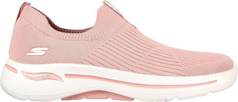 حذاء رياضي نسائي من Skechers Go Walk Arch Fit Iconic، وردي فاتح، 7.5 in Saudi Arabia
