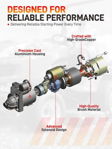 10-teeth starter متوافق مع Kohler Engine 1994-2015 ، Cub Cadet John Deere Toro 15-31HP REPALCE# 2509808 2509809 2509811 25-098-24-S in Kuwait
