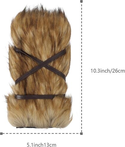 Women’s Faux Fur Arm Leg Warmers Furry Shoe Boot Covers for Halloween Costume Rave Cosplay Fancy Party Accessories in Kuwait