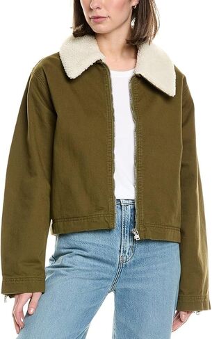 STAUD + WRANGLER'S SERGEANT GREEN MINIMALIST JACKET in Saudi Arabia