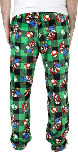 Nintendo Mens Mario Pajamas ، لعبة فيديو Pajama Pants ، Mario Kart Pajamas للبالغين ، سروال ماريو بروس بيجاما ، S-XL in Saudi Arabia