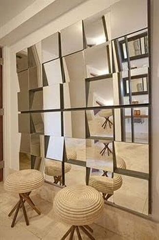 Custom Mirror Cut to Size - 1/4", 3/16", 1/8" Thickness -Smooth Edge or Seamed, Gym Mirrors, Vanity Mirror, Clear Reflective Surfaces - Custom Wall Mirrors in Saudi Arabia
