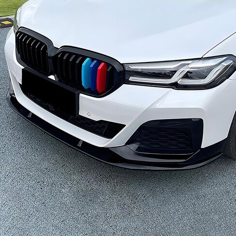Car Front Splitter Lip Compatible with BMW 5 Series G30 M-Sport 2017-2020,530i 540i 550i Front Bumper Lip Air Chin Body Kit,Glossy Black in Kuwait