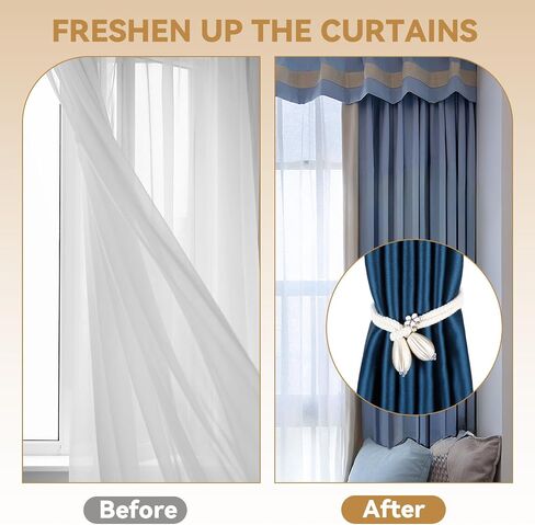 4 Pieces Hand-Woven Rope Curtain Tiebacks, Cotton Curtain Cord Buckles Handmade Ties Buckle Curtains Decorative Ties in Saudi Arabia