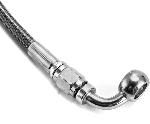 Mofun 44" Upper and Lower Hydraulic Front Brake Line Compatible with Harley Touring Street Electra Glide without/Non-ABS 1996-2007, Fit Road Glide Road King, Fit 8" Handlebar Chrome in Saudi Arabia