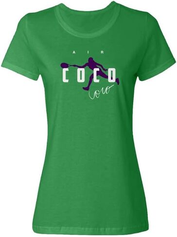 USA Star Tennis Player Tribute - Air Coco Ladies' Crewneck T-Shirt in Saudi Arabia