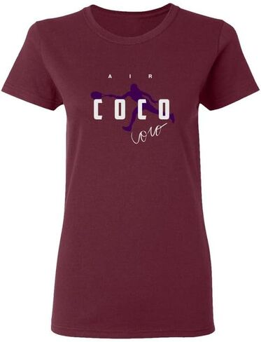 USA Star Tennis Player Tribute - Air Coco Ladies' Crewneck T-Shirt in Saudi Arabia