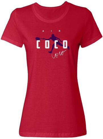 USA Star Tennis Player Tribute - Air Coco Ladies' Crewneck T-Shirt in Saudi Arabia