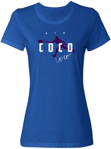 USA Star Tennis Player Tribute - Air Coco Ladies' Crewneck T-Shirt in Saudi Arabia