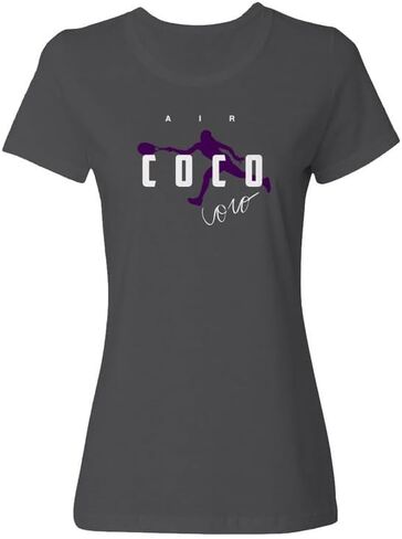 USA Star Tennis Player Tribute - Air Coco Ladies' Crewneck T-Shirt in Saudi Arabia