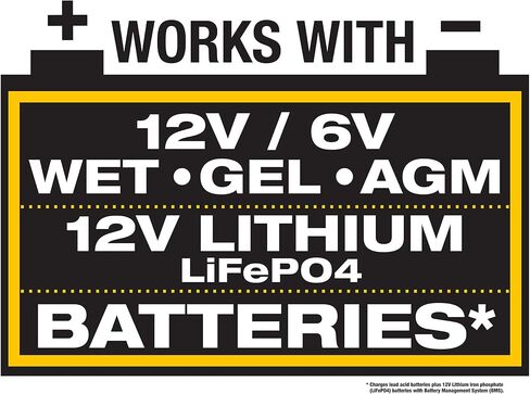 Caterpillar CBC10 Professional 10 Amp Battery Charger/Battery Maintainer for 6V/12V Lead Acid Batteries and 12V Lithium Batteries in Saudi Arabia