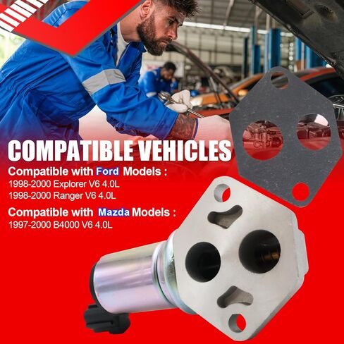 SMMS Idle Air Control Valve for Ford Explorer Ranger 1998-2000 for Mazda B4000 1997-2000 استبدال OE: Yu3Z9F715BA 96TF9F715AB in Saudi Arabia