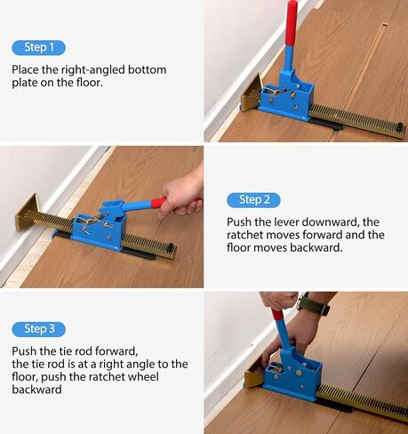 Flooring Jack Board Installation Tools - Professional Hardwood Power Flooring Jack Positioning Hand Tool for Installing in Saudi Arabia