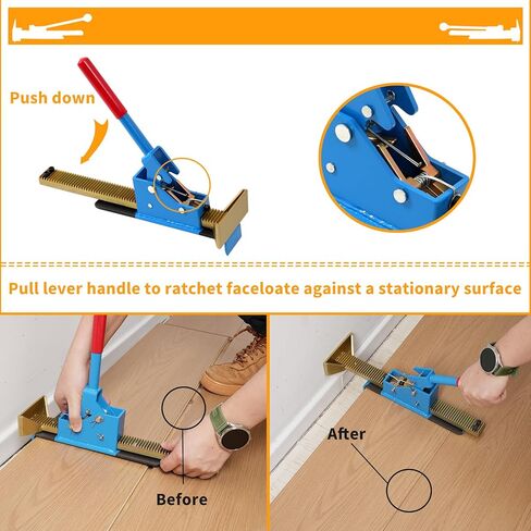 Flooring Jack Board Installation Tools - Professional Hardwood Power Flooring Jack Positioning Hand Tool for Installing in Saudi Arabia