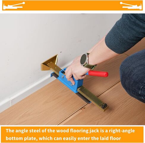 Flooring Jack Board Installation Tools - Professional Hardwood Power Flooring Jack Positioning Hand Tool for Installing in Saudi Arabia